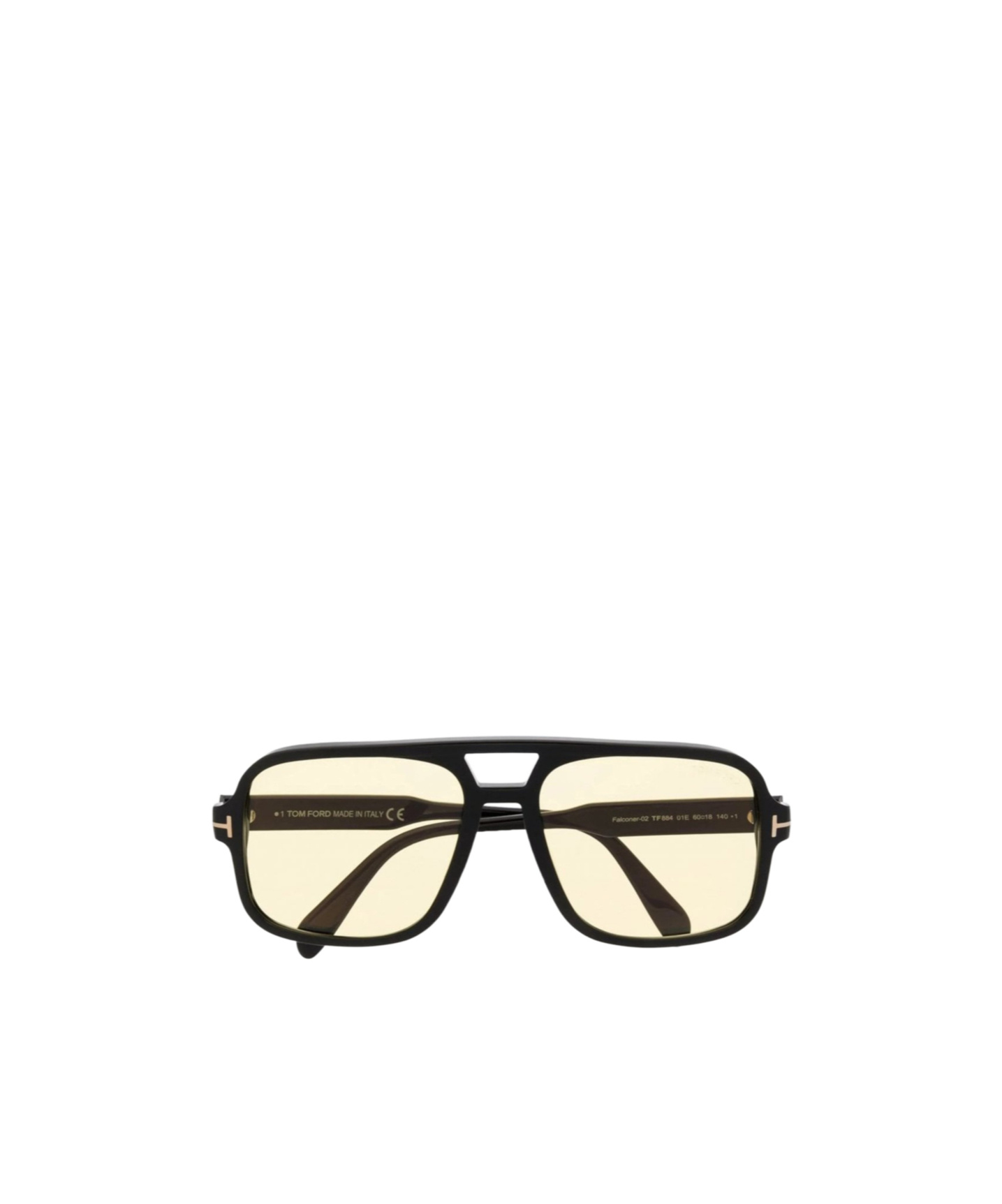Tom Ford Tinted Pilot-frame Sunglasses In Yellow