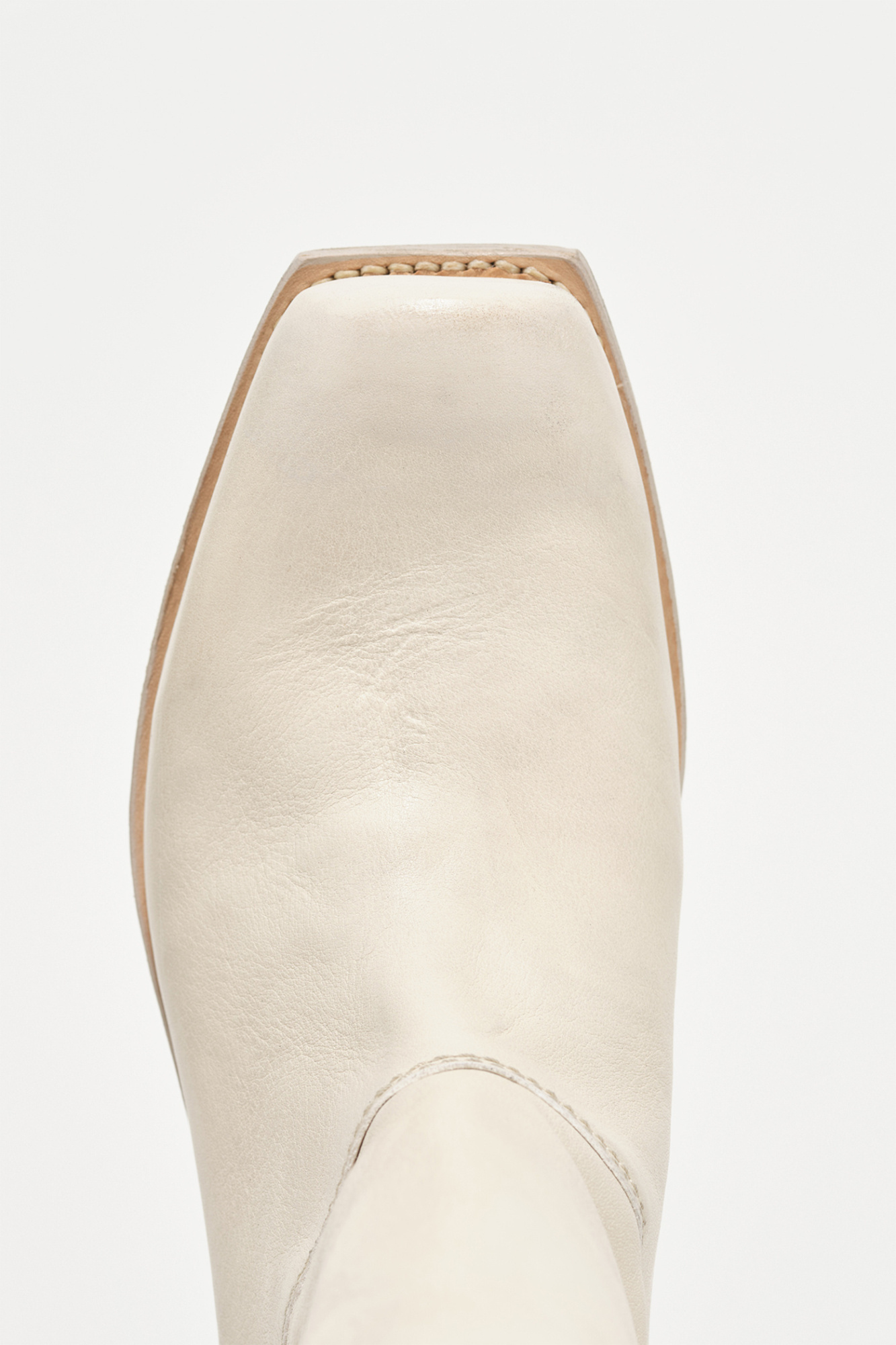 Our Legacy Square-toed Short Boots In Nude