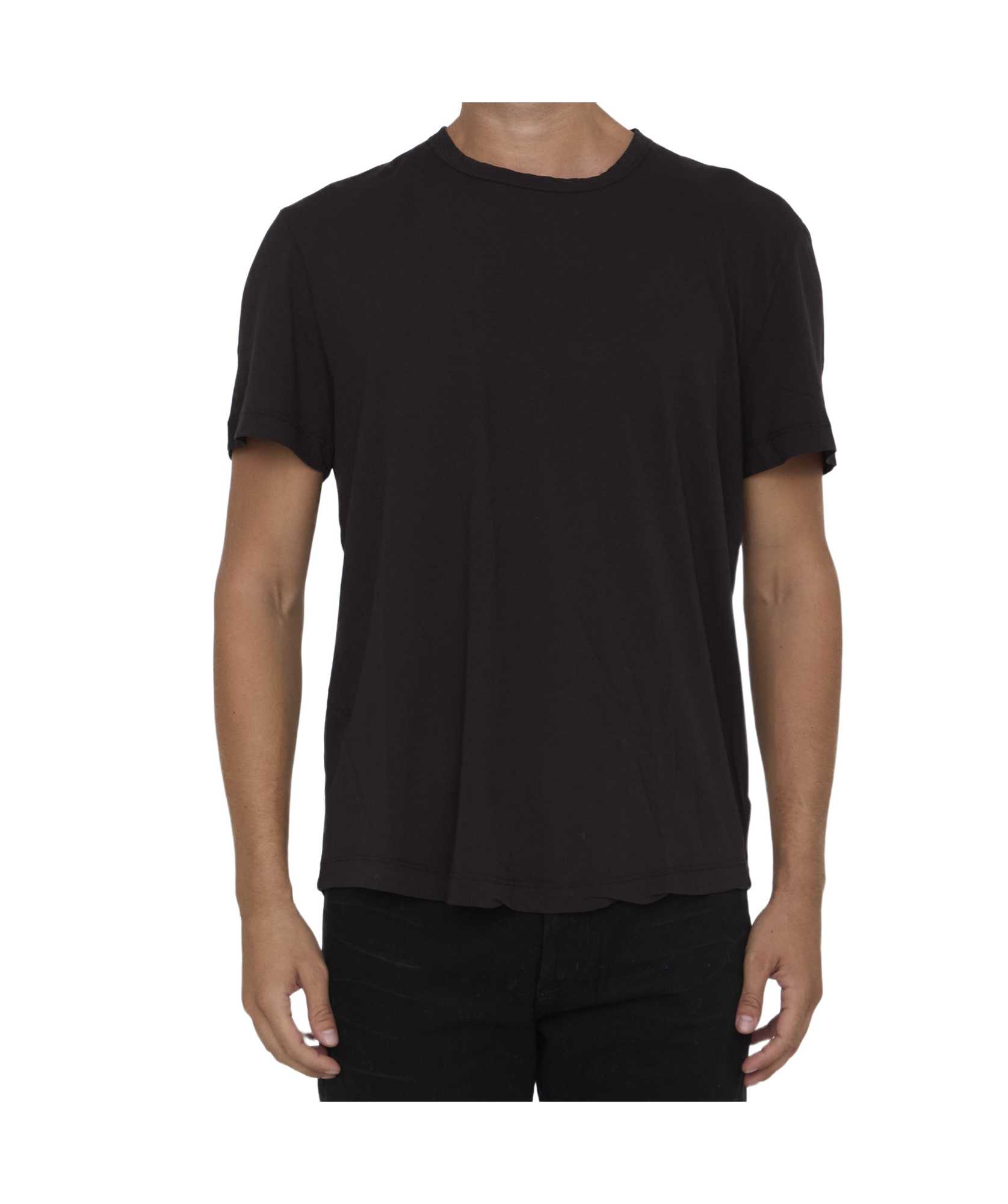 Shop James Perse Short-sleeved T-shirt In Black