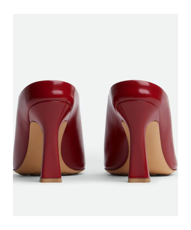 Bottega Veneta Pointed High Heel Sandals In Red