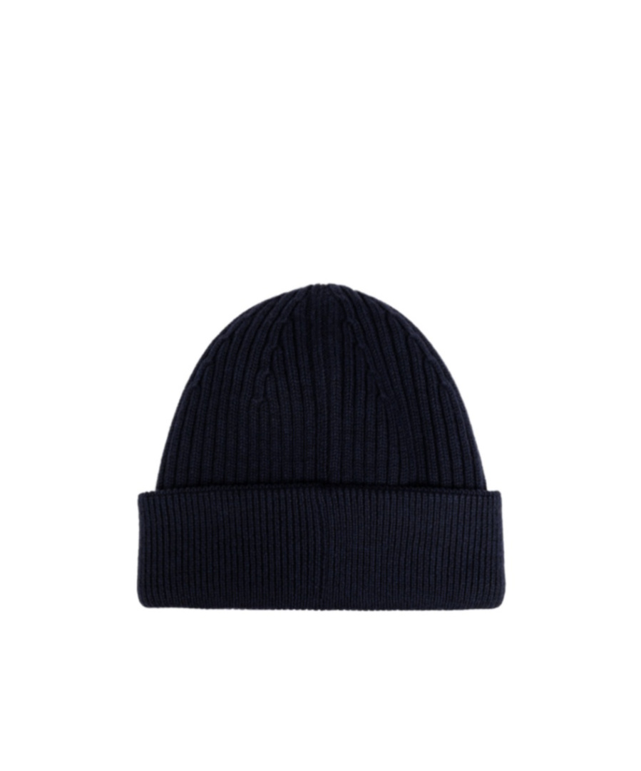 Loewe Logo Embroidered Ribbed-knit Beanie In Black