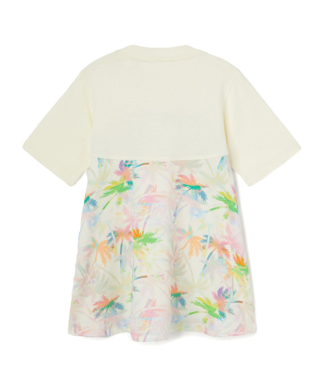 Palm Angels Print Dress In White