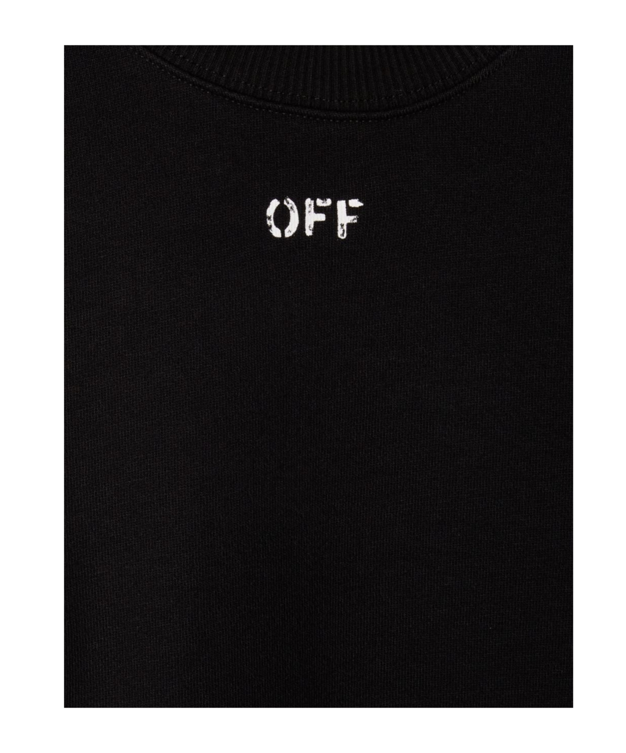 Shop Off-white Off Stamp Cotton Sweatshirt In Black