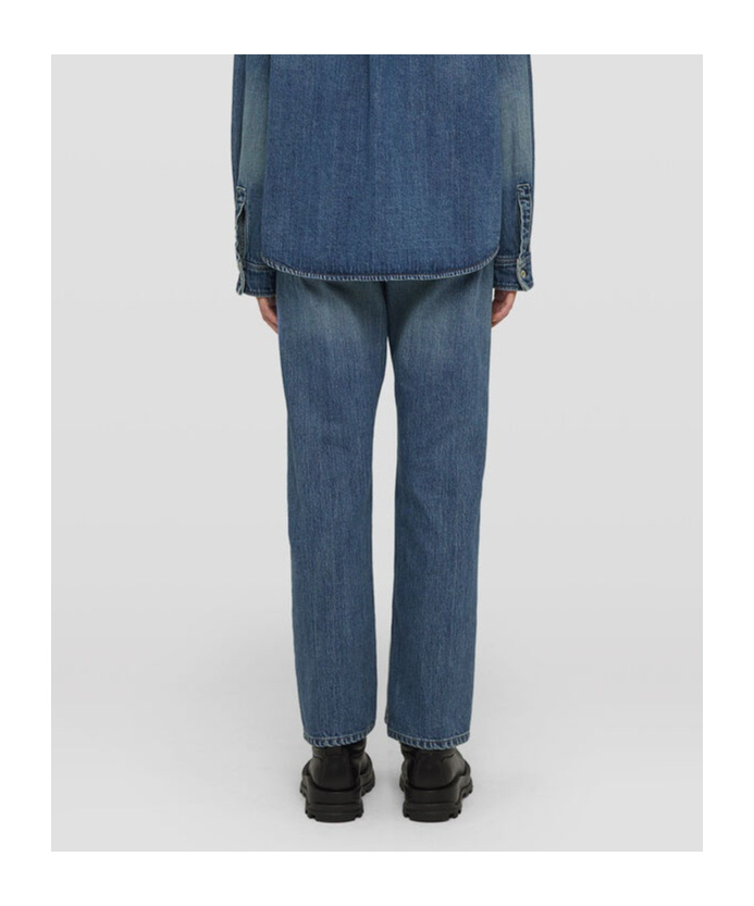 Jil Sander Logo-appliqué Straight-leg Jeans