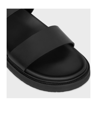 Celine Tippi Buckle Sandals In Black