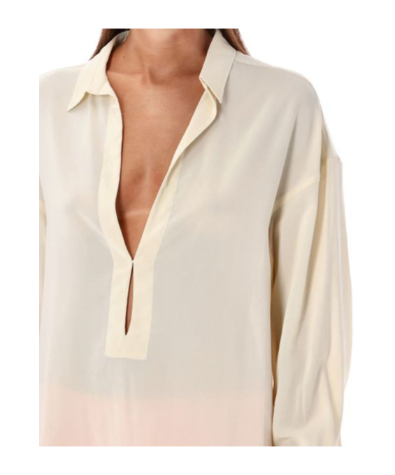 Philosophy Di Lorenzo Serafini Oversized Blouse In Nude