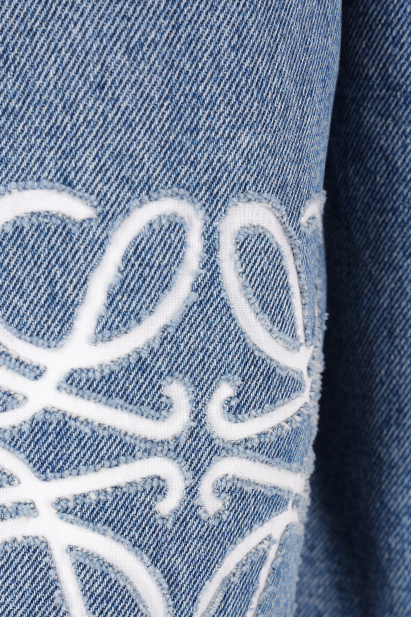 Shop Loewe Anagram Jacket In Denim In Blue