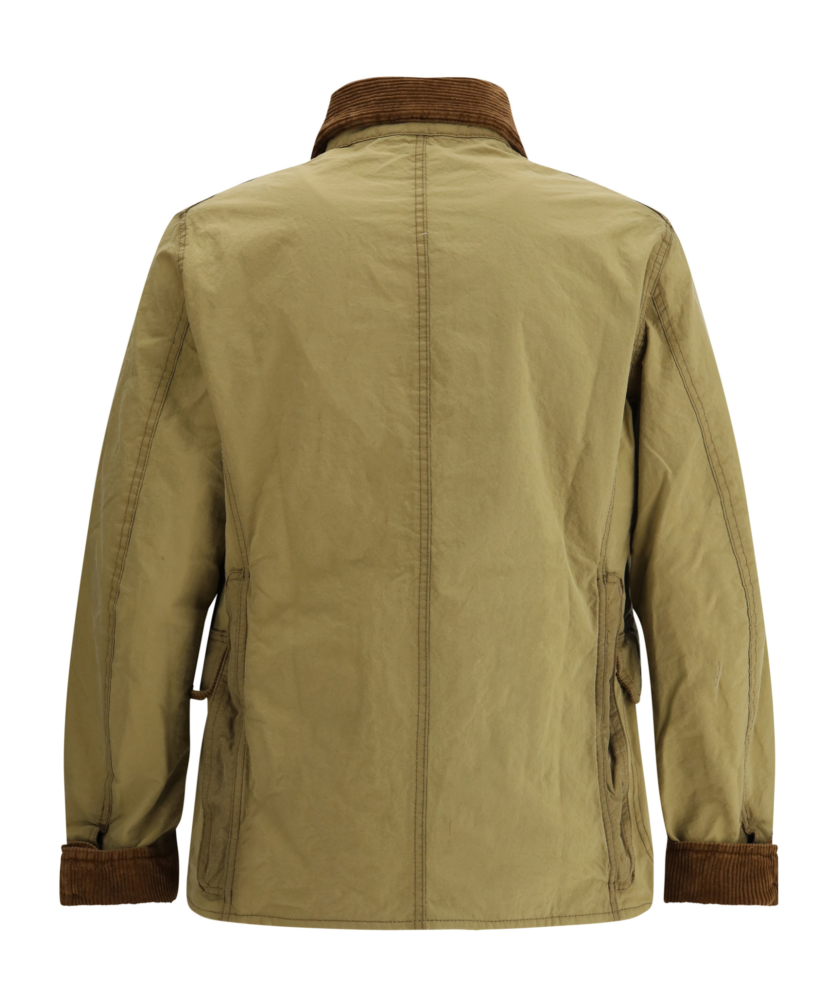 Shop Barbour Logo Embroidered Workwear Jacket In Green