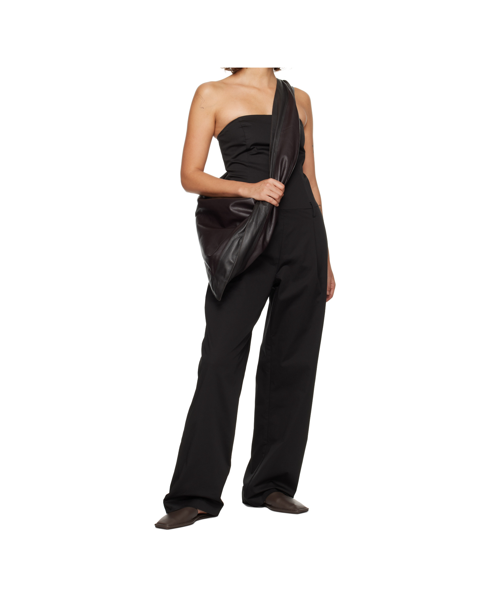 St Agni Deconstructed Tailored Jumpsuit In Black