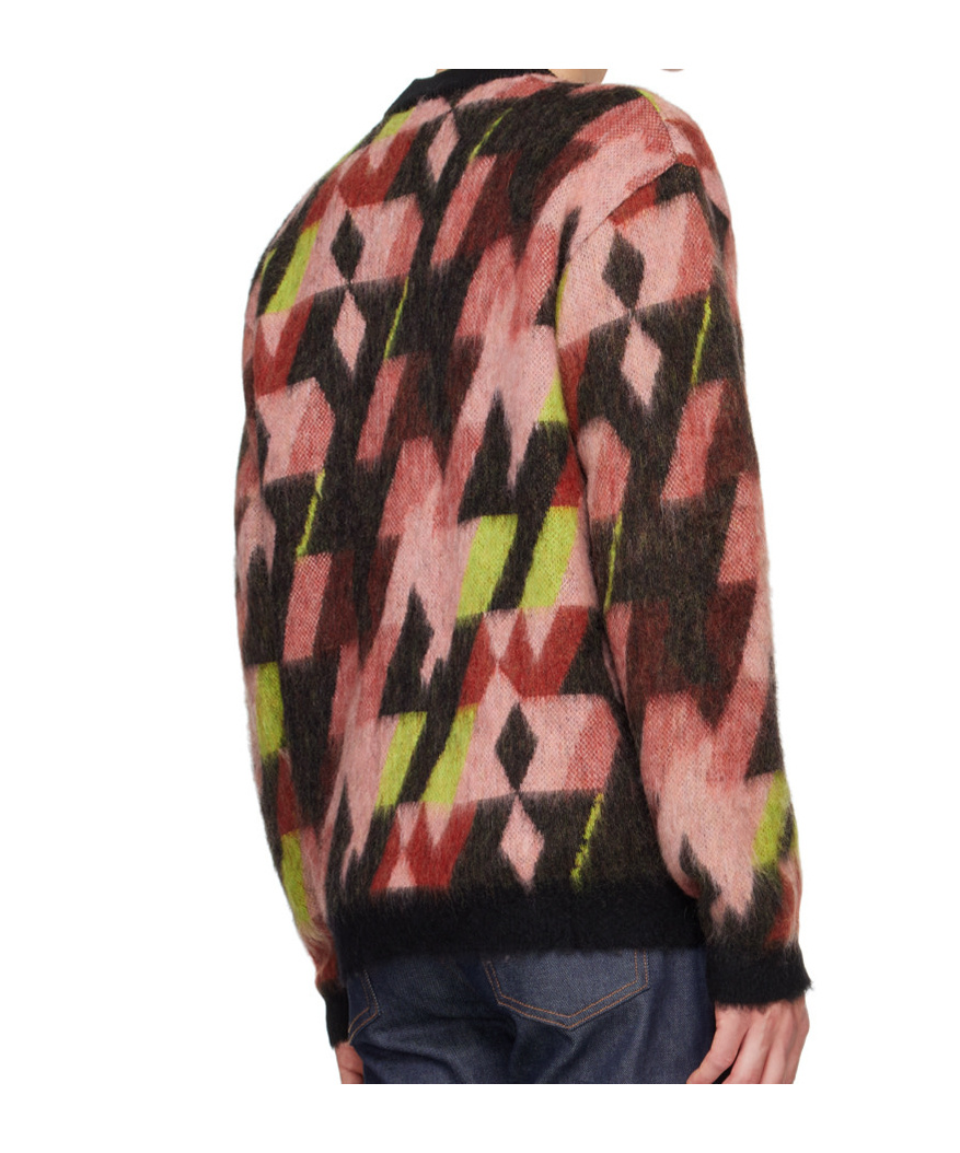 Shop Maison Kitsuné Long-sleeved Cardigan In Black