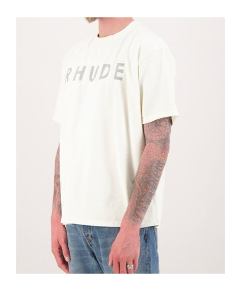 RHUDE RHUDE DISTRESSED LOGO T-SHIRT
