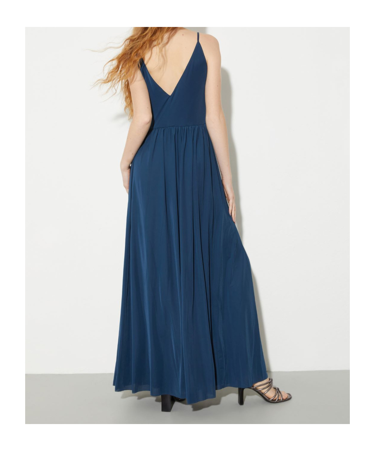 Maxco. Jersey Maxi Dress In Blue