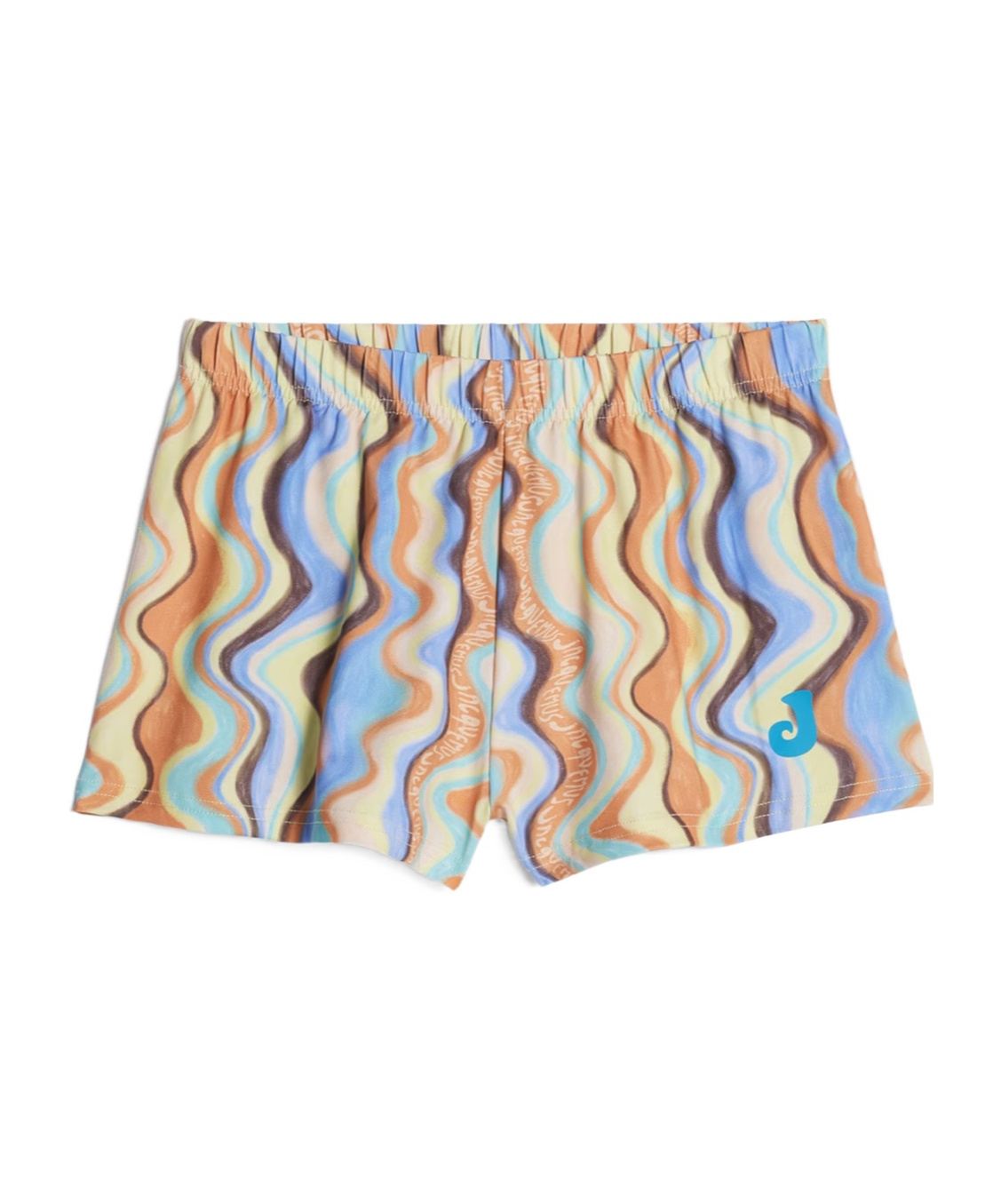 Jacquemus Logo Pattern Swimming Trunks In Nude
