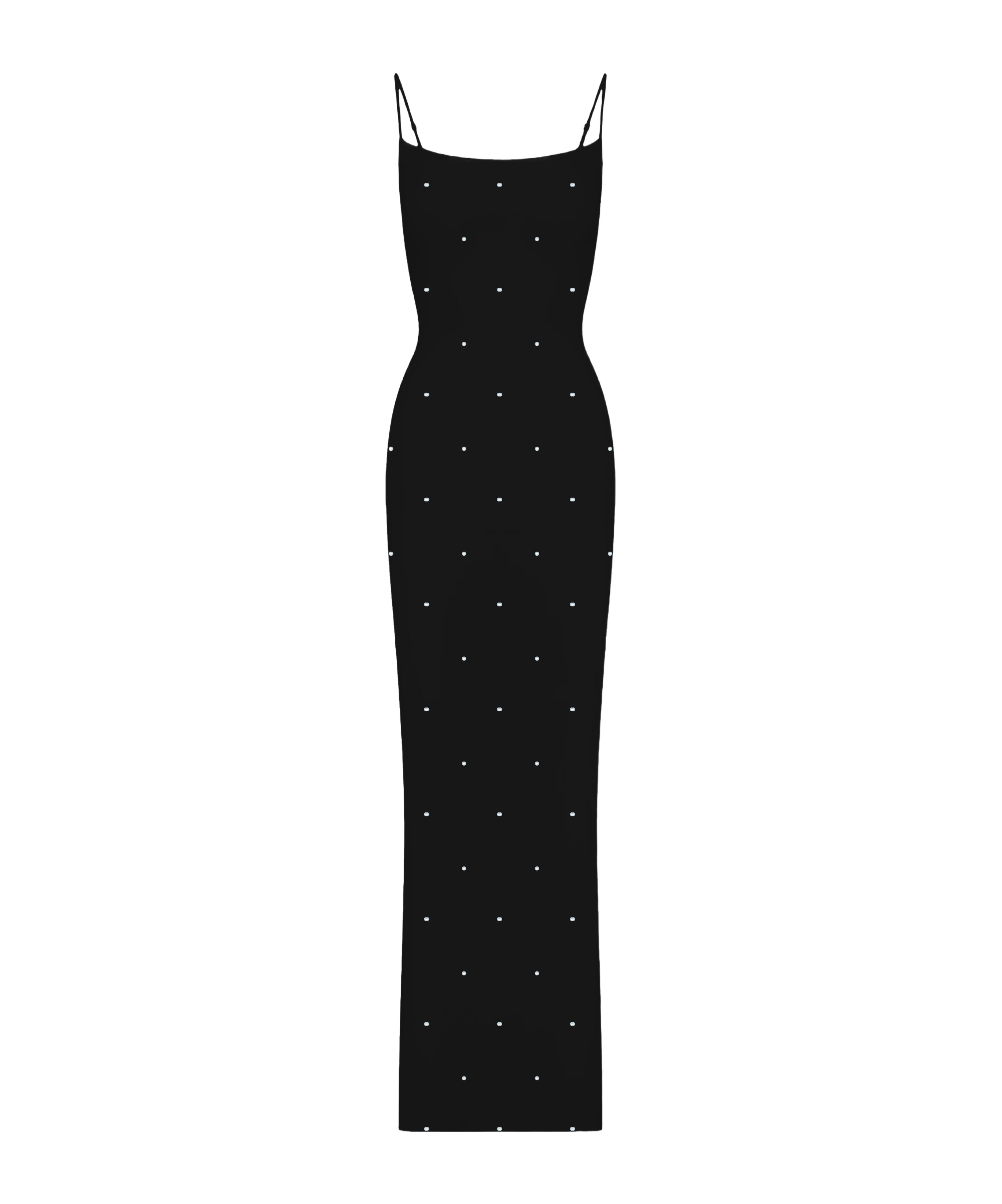 Mc2 Saint Barth Bodycon Midi Dress With Rhinestone Embellishments