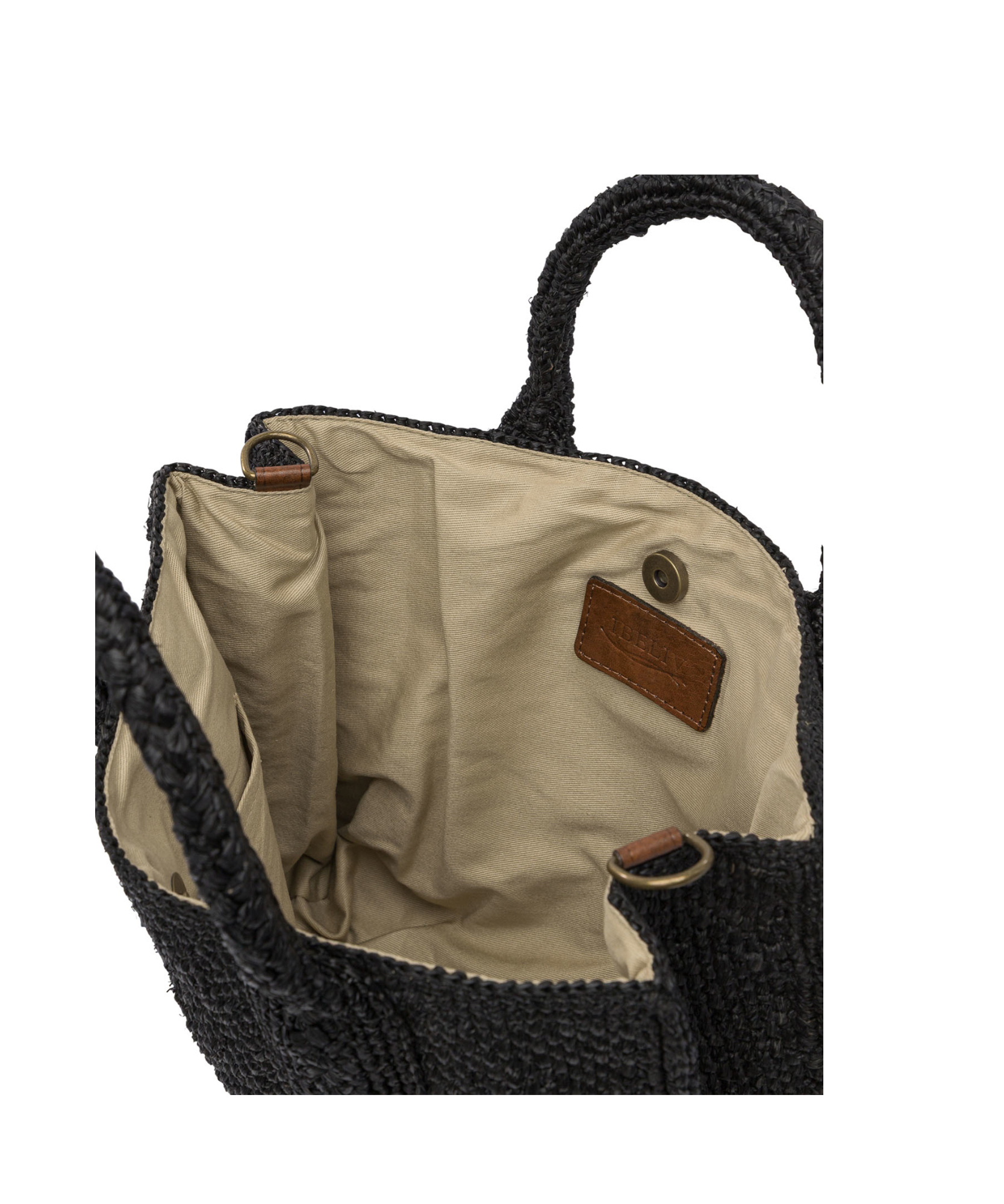 Ibeliv Double Handle Shoulder Bag In Black