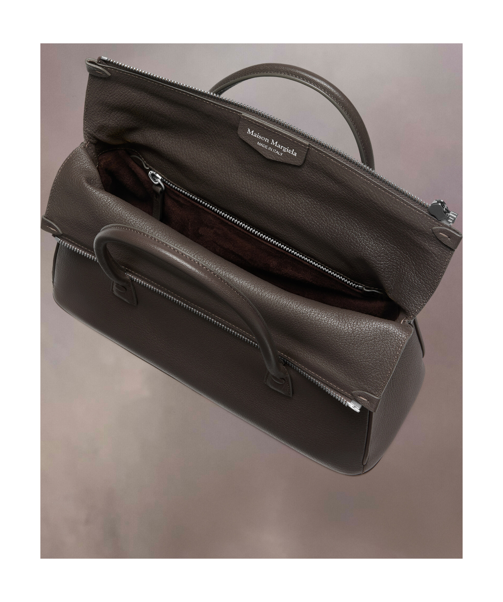 Maison Margiela Medium 5ac Leather Tote Bag In Black