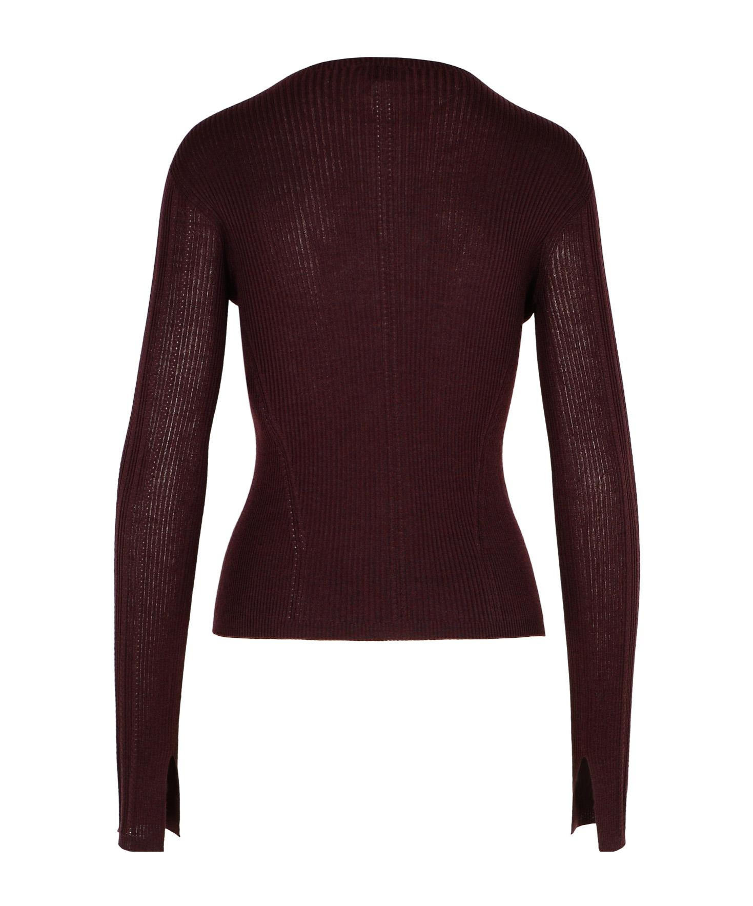 Shop Lanvin Crewneck Ribbed Jumper In Black