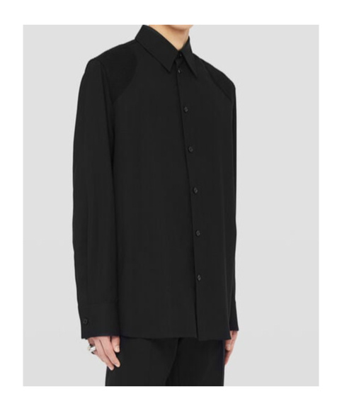 Jil Sander Virgin-wool Shirt In Black