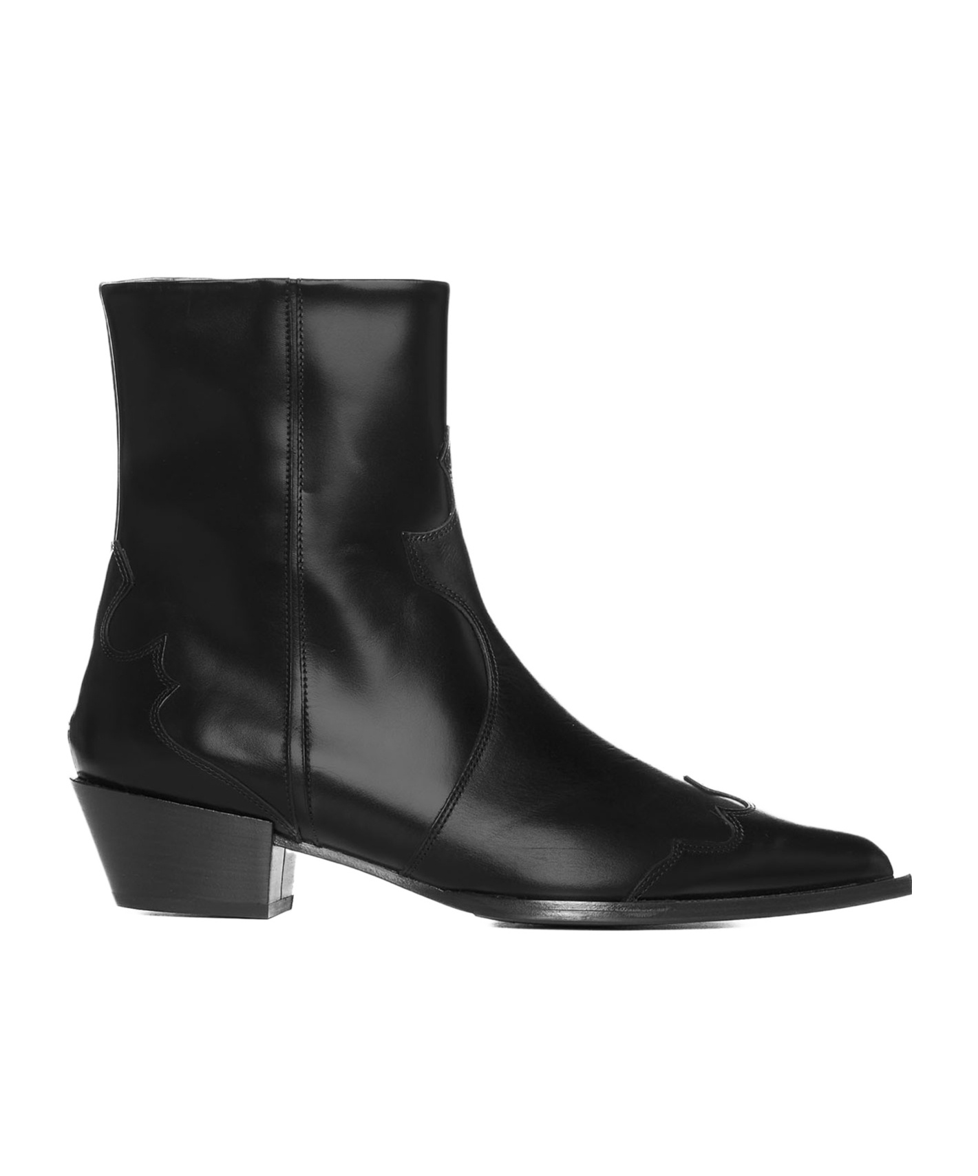 AEYDE THICK HEEL BOOTIES