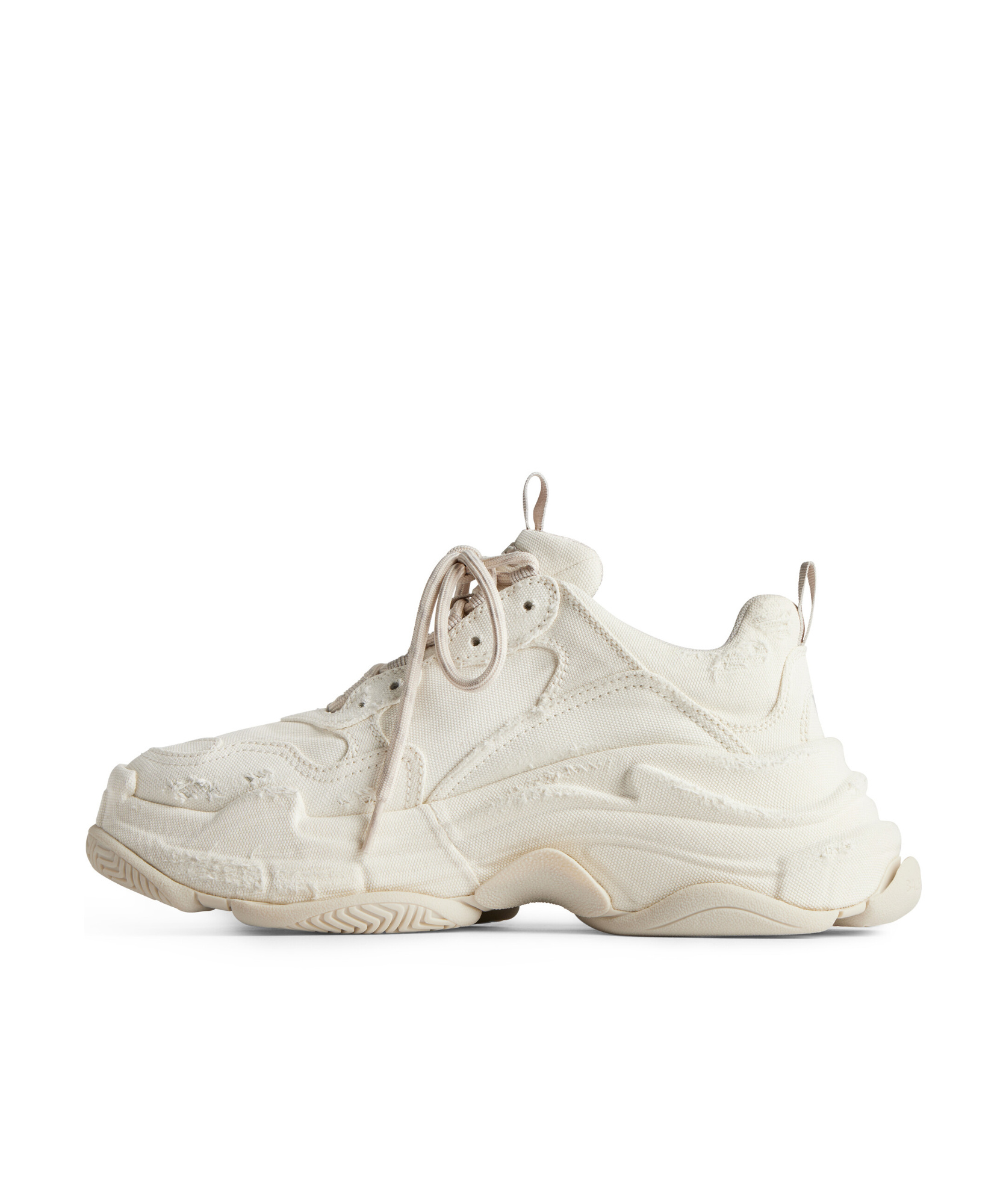 Shop Balenciaga Women's Triple S Trainers In Beige In White
