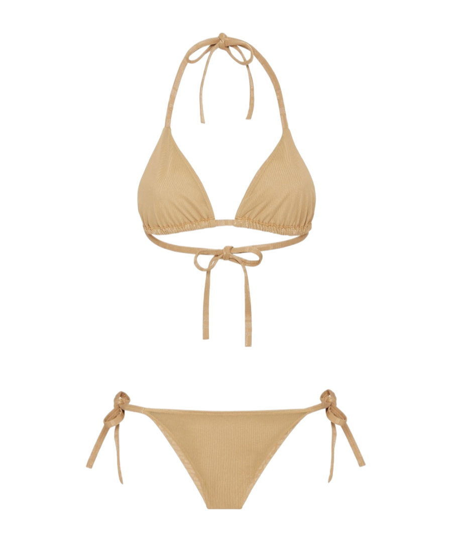 Fendi Double-sided Bikini In Nude