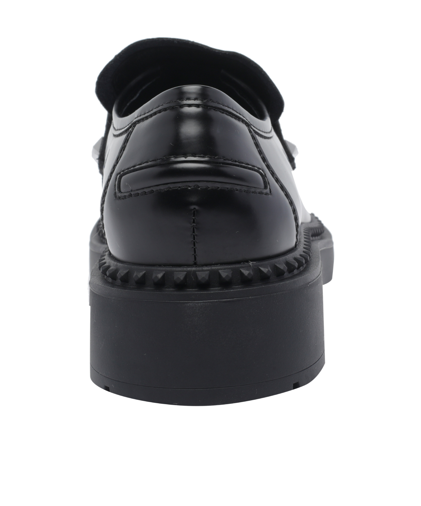 Ash Round-toe Loafers In Black
