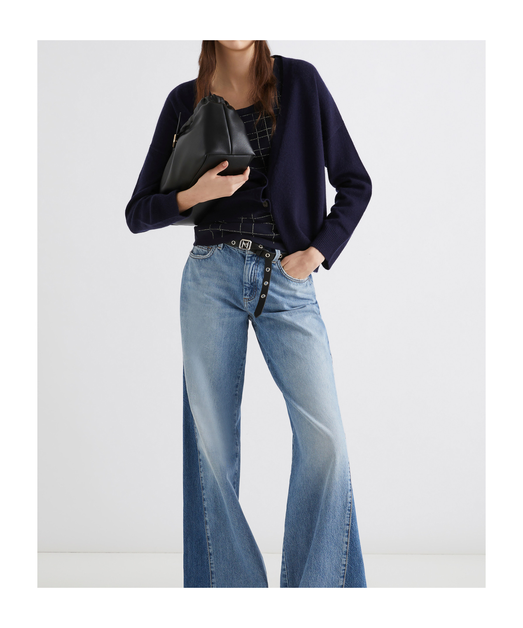 Marella Cashmere-blend Cardigan - Navy In Blue
