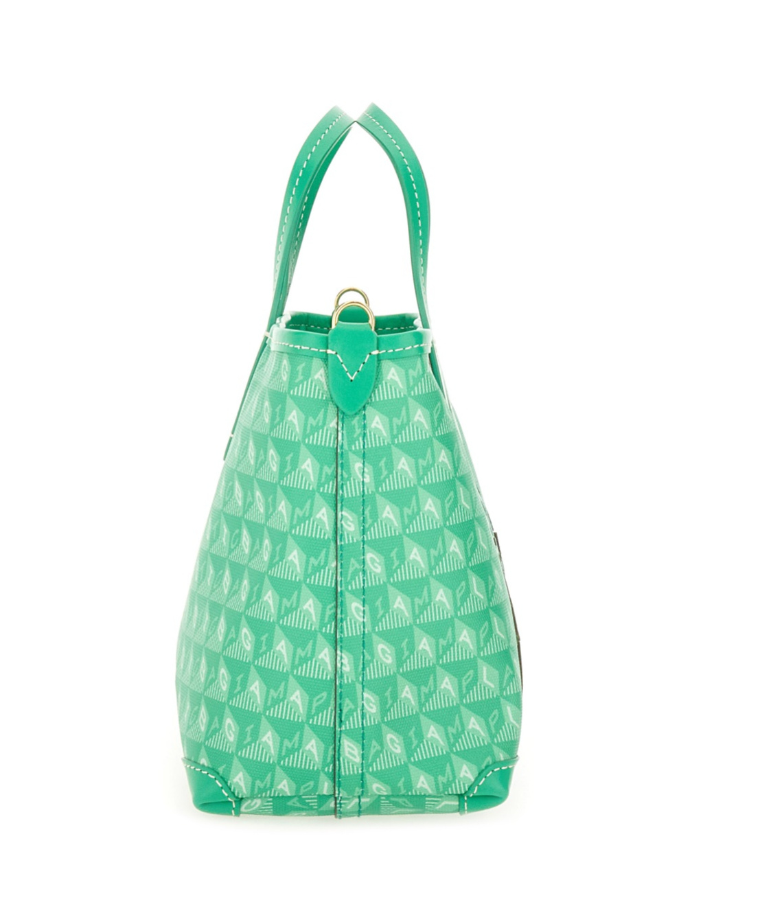 Anya Hindmarch Xs Tote Bag With I Am A Plastic Bag Pattern In Green