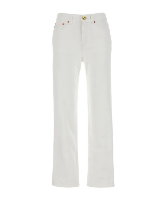Blazé Milano Denim Jeans Featuring Belt Loops In White
