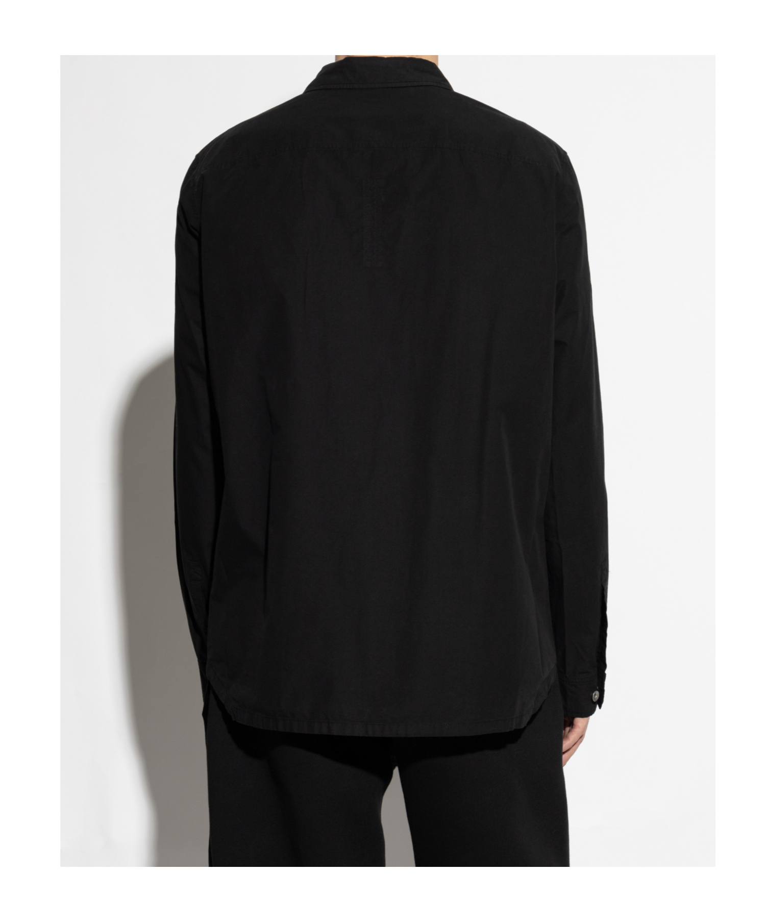 Rick Owens Drkshdw Negro Camisa Con Bolsillos In Black