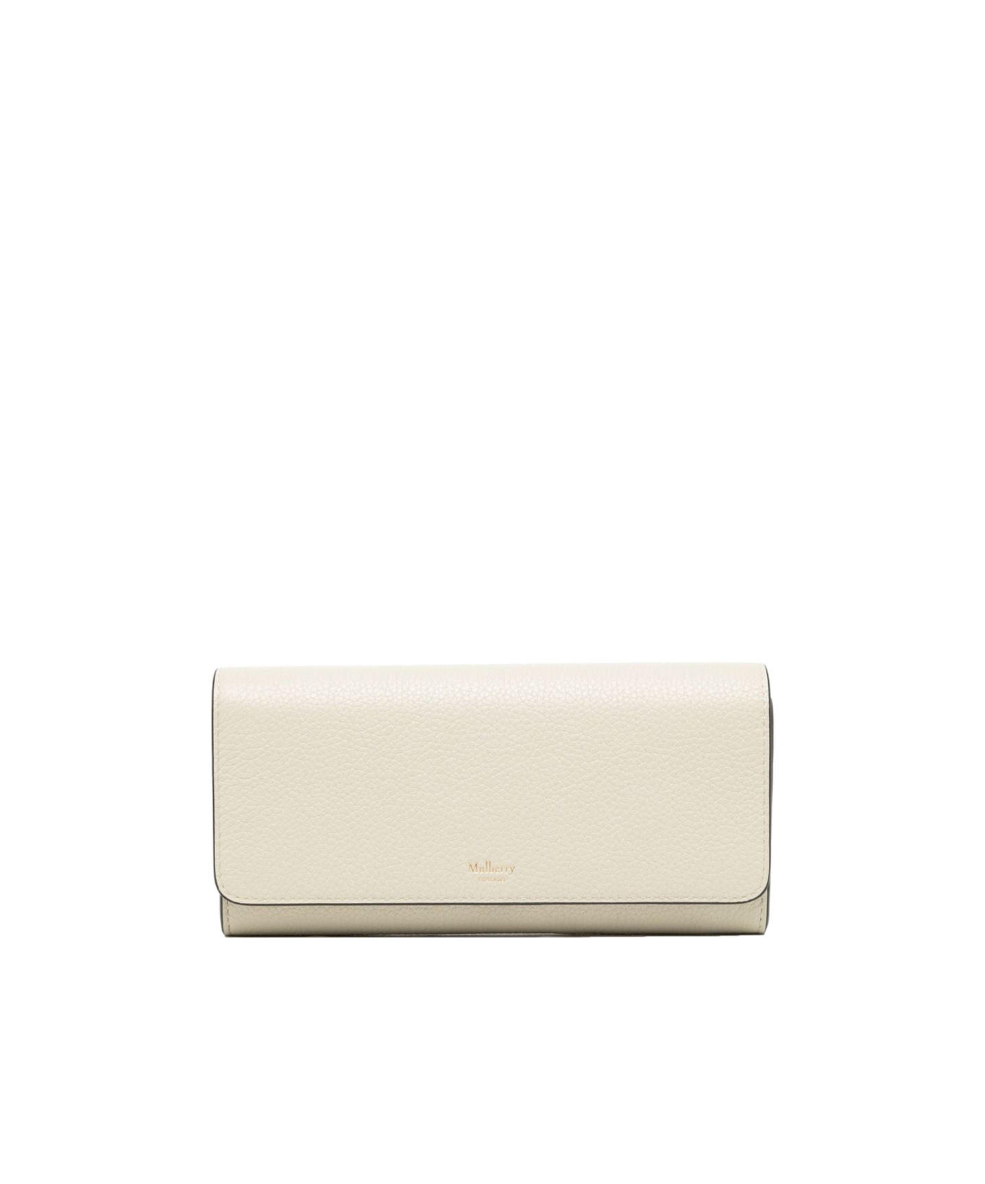 Mulberry Continental Classic Grain Wallet In White