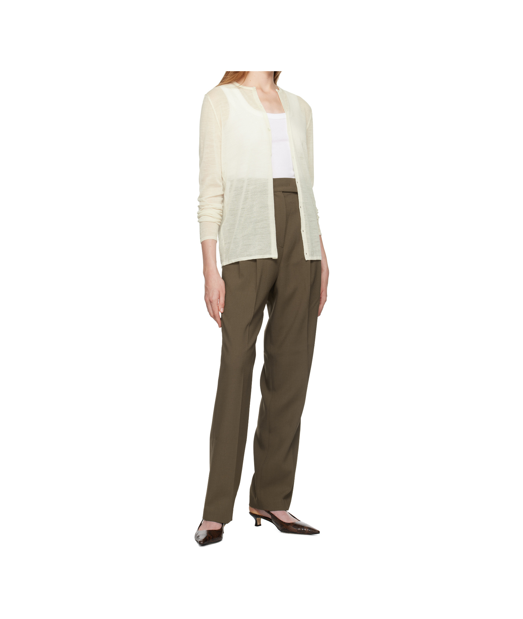 THE FRANKIE SHOP BEA WIDE-LEG TAILORED TROUSERS 
