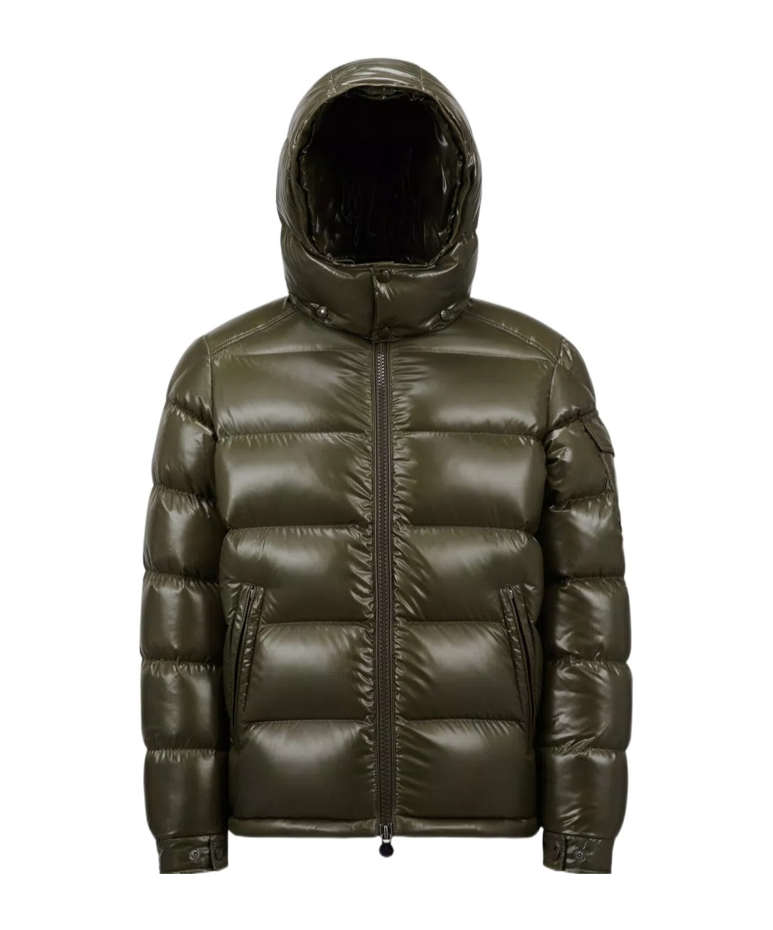 Moncler Maya Hooded Short Down Jacket In Black