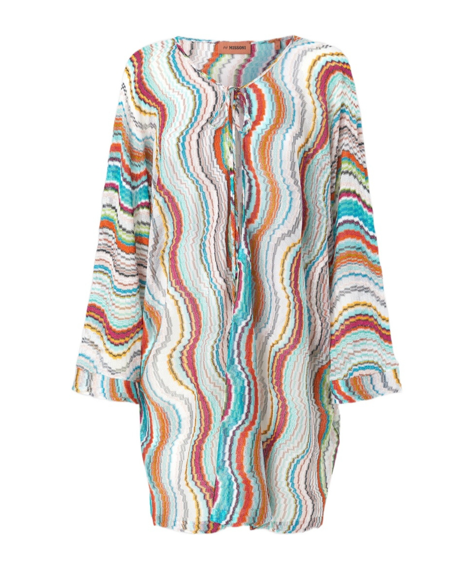 Missoni Cover Up With Cut-out Detailing And Long Sleeves In Multicolor