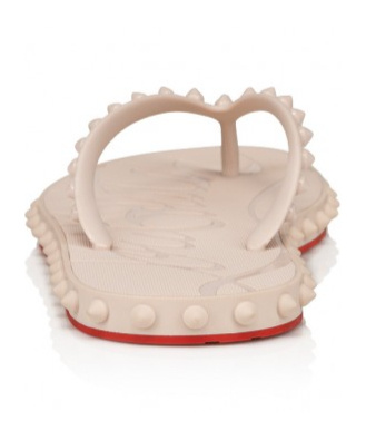Christian Louboutin Loubi Donna Spike Red Sole Flip Flops