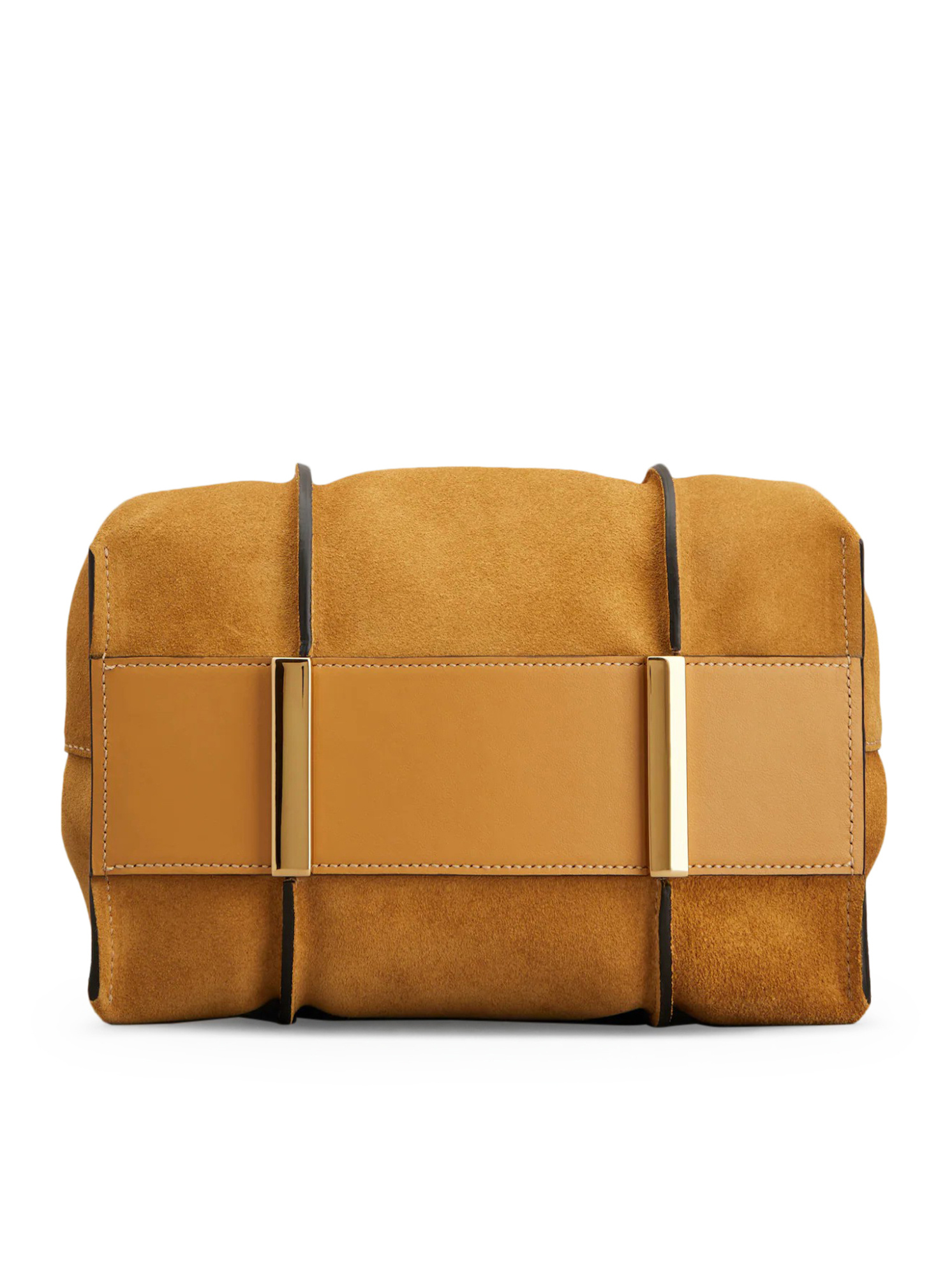 Tod's T Timeless Mini Shopping Bag In Suede In Brown