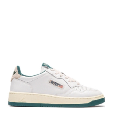 Autry Two-tone Leather Sneakers In White