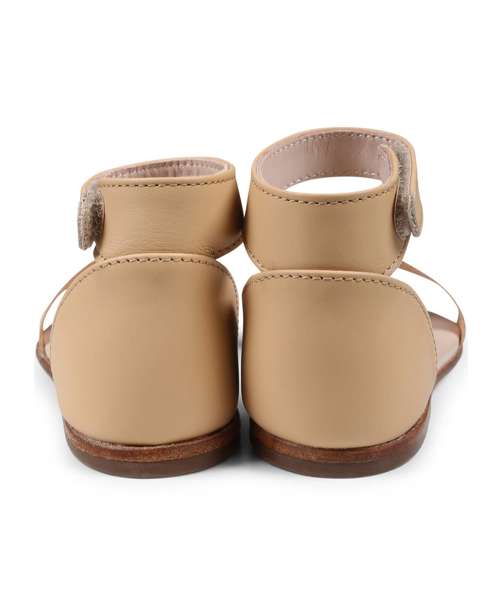 Chloé Logo-print Sandals In Nude