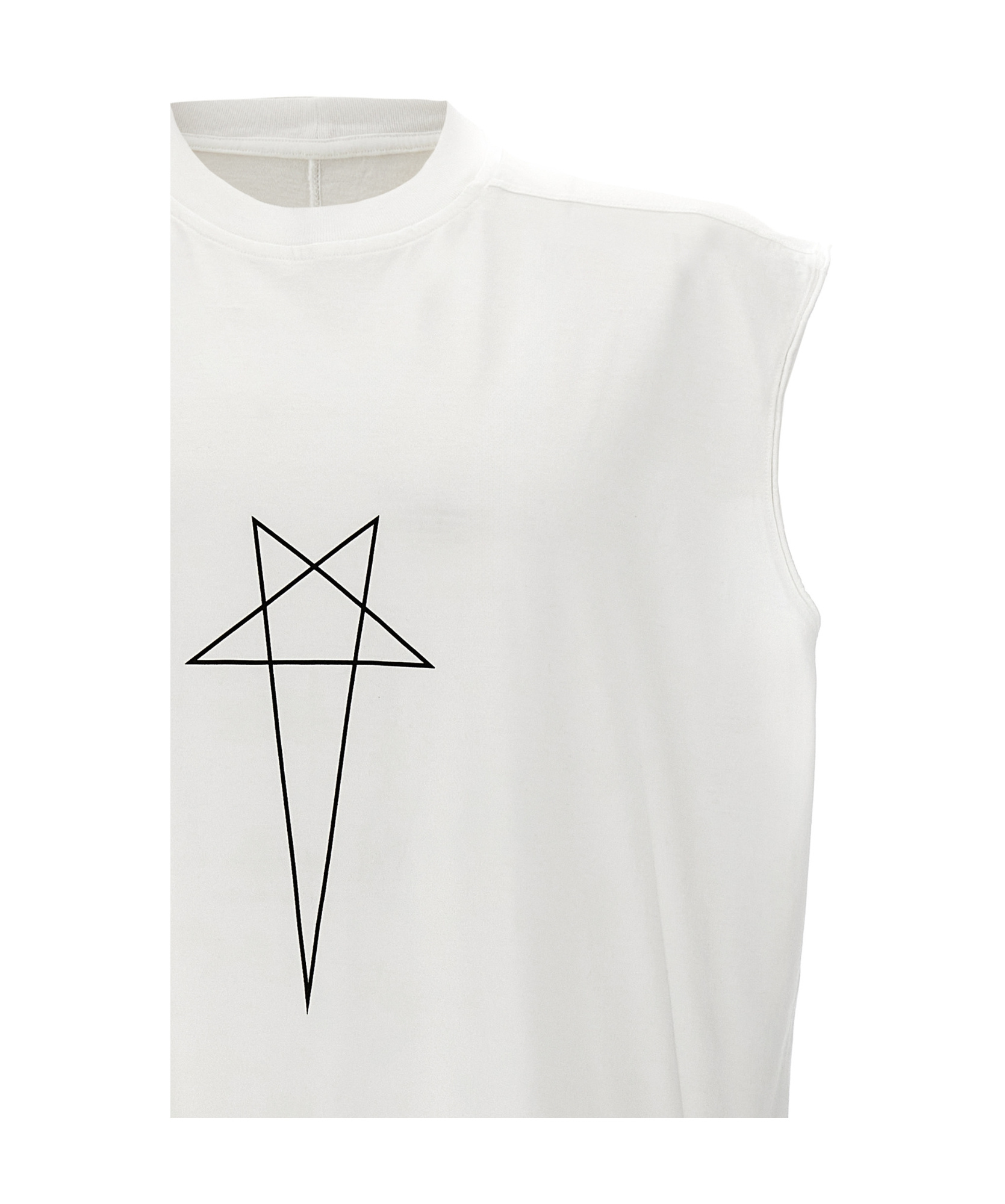 Rick Owens Drkshdw Drkshdw By Rick Owens Cotton Tank Top In White