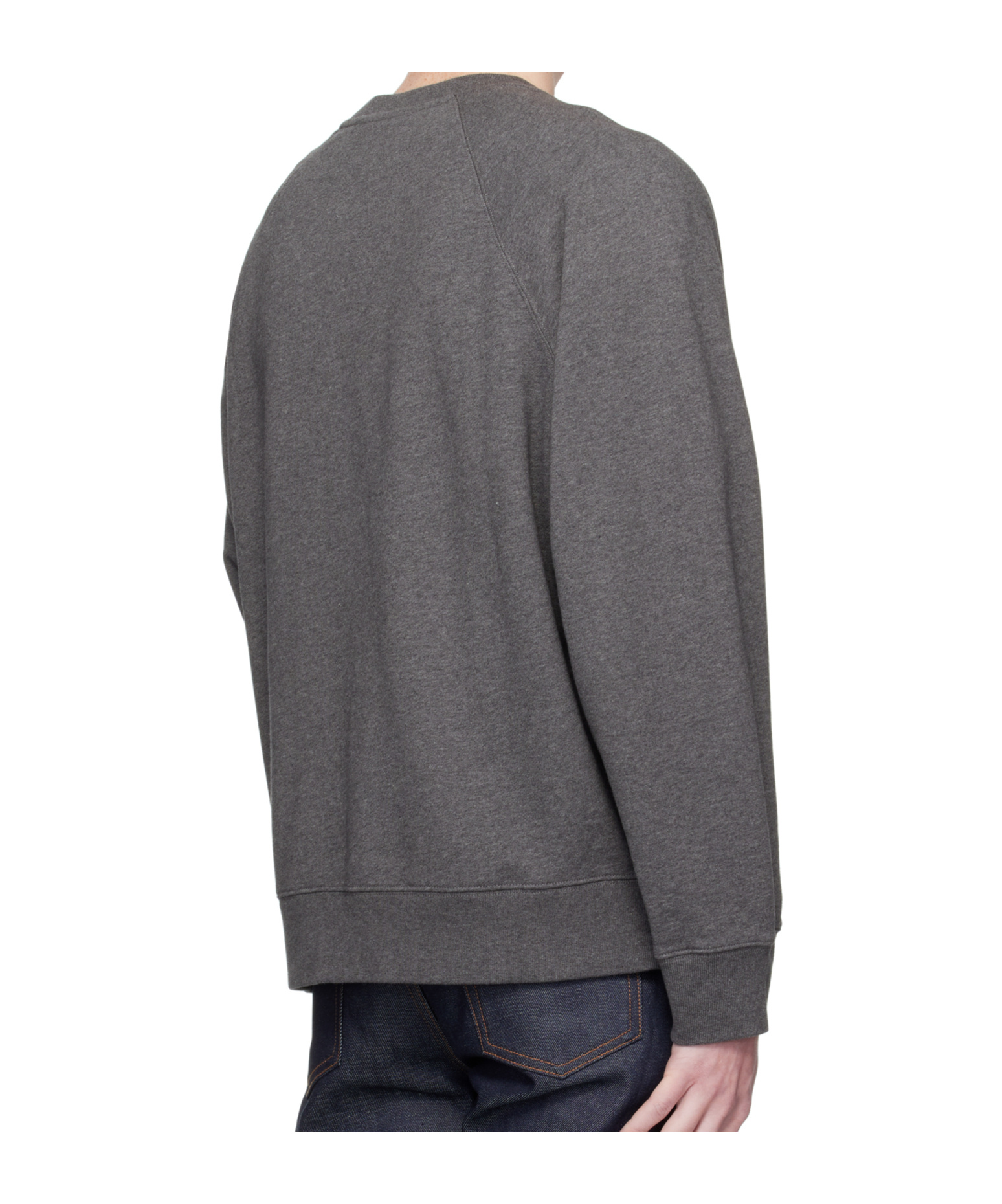 Maison Kitsuné Gray Bold Fox Head Patch Oversize Sweatshirt In Gray