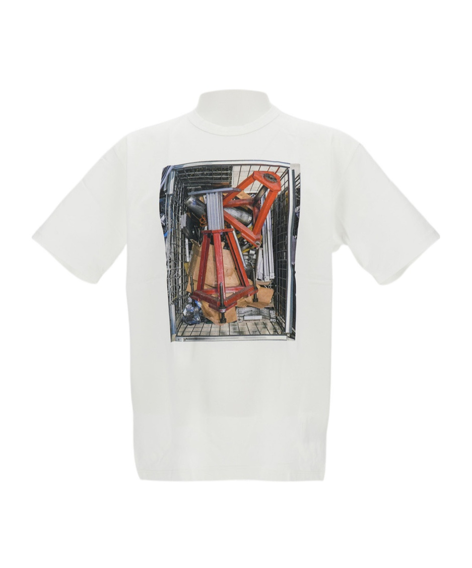 Junya Watanabe Cotton Jersey Thomas Struth In White