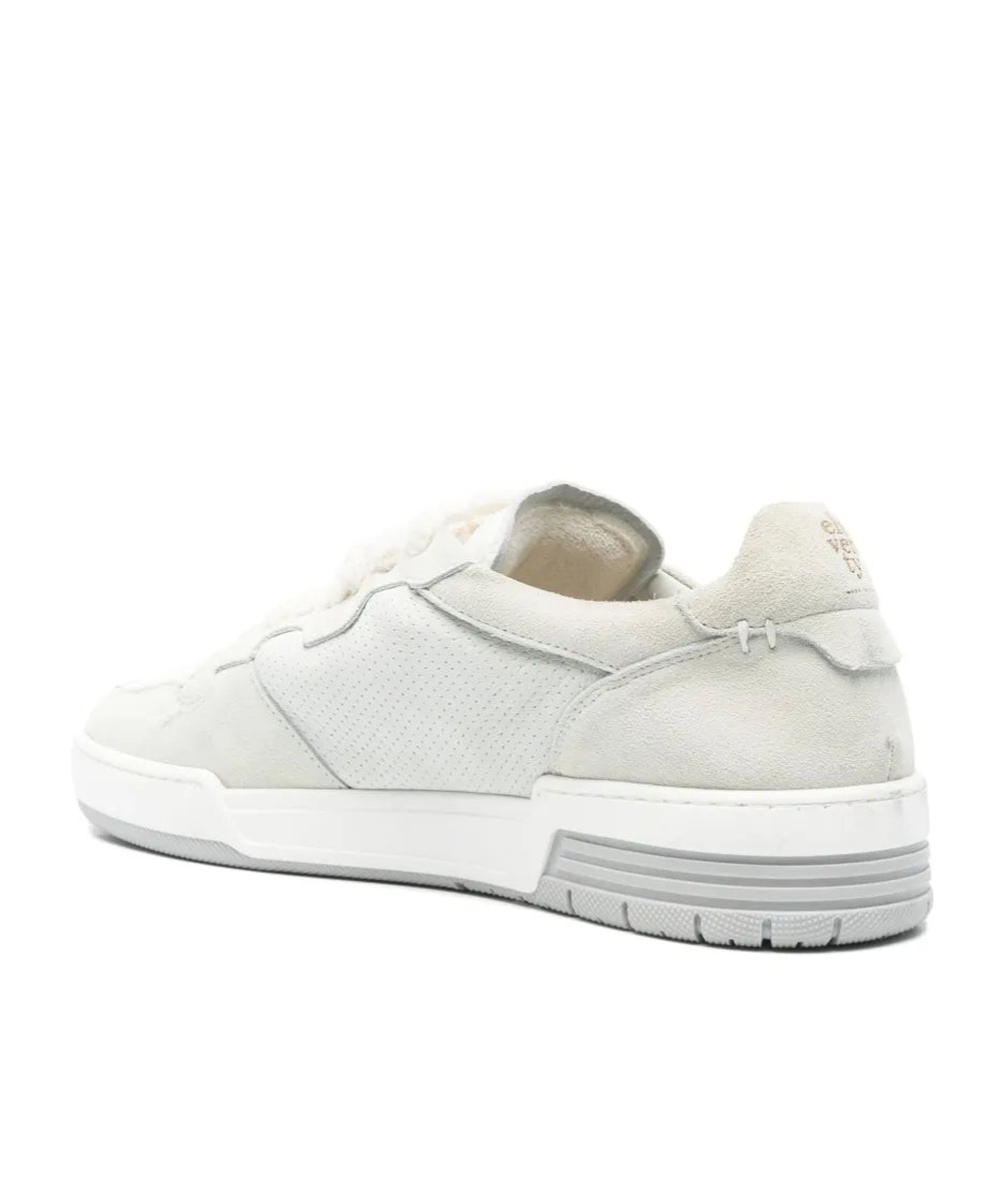 Eleventy Round Toe Low-top Sneakers In White