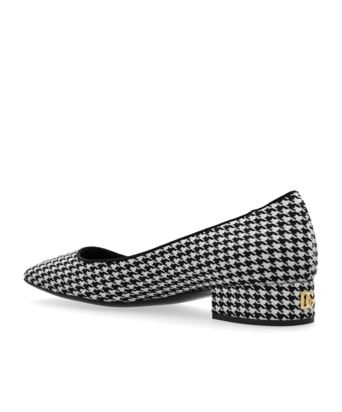 Dolce & Gabbana Dg Houndstooth Pumps In Black