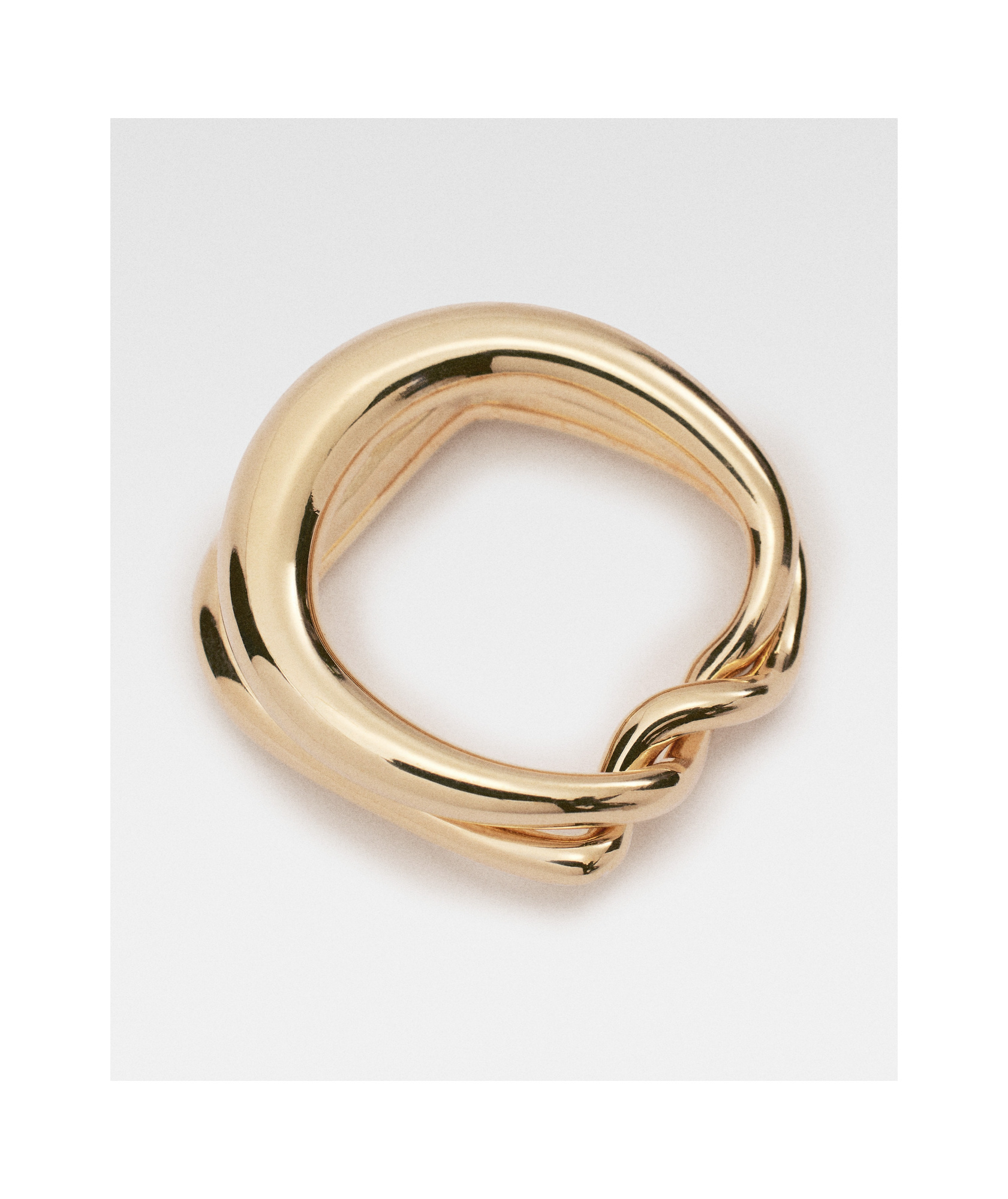 Jacquemus Twisted Ring In Yellow