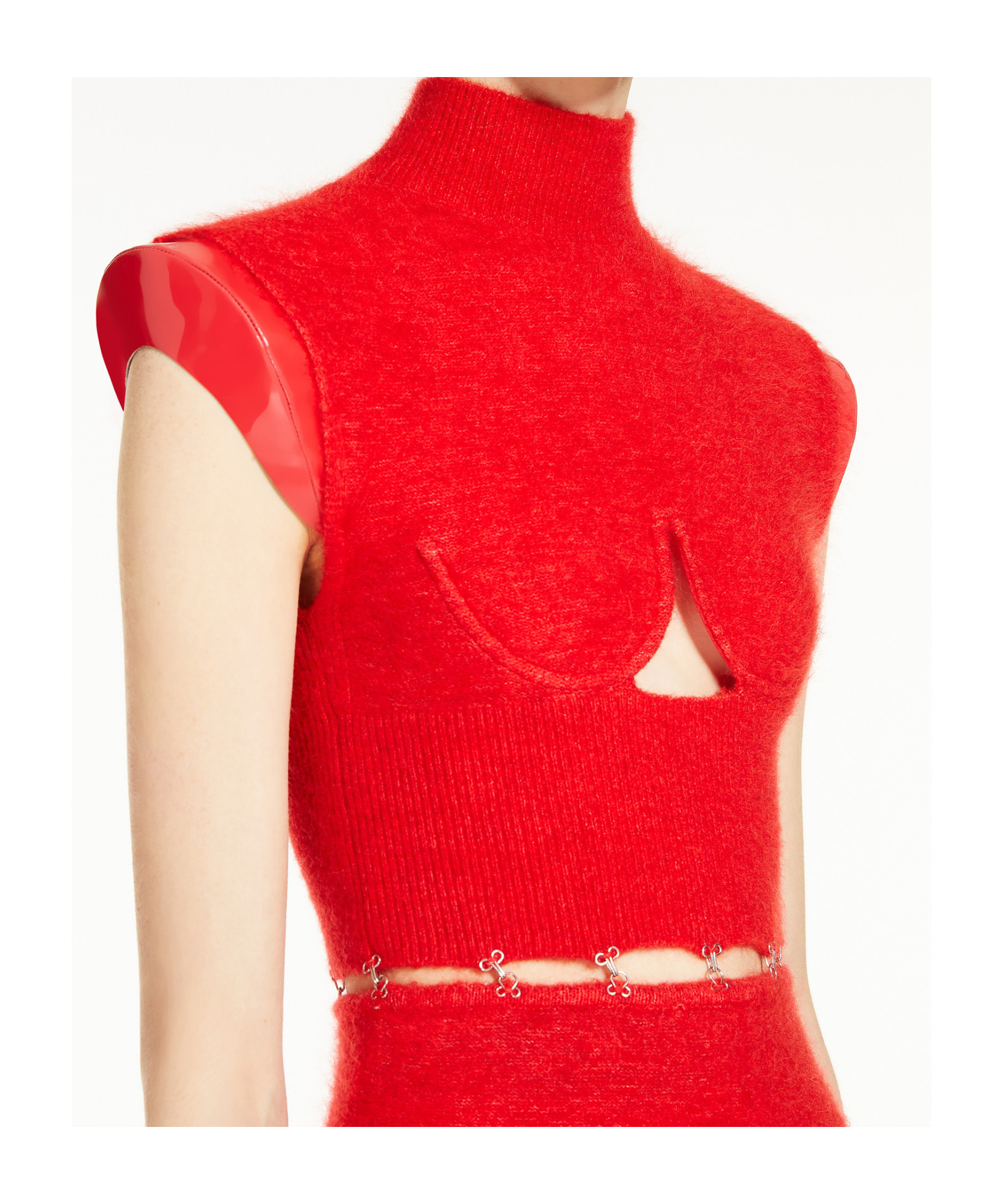 Sportmax Albino1234 Two-piece Dress Cap Sleeves In Red