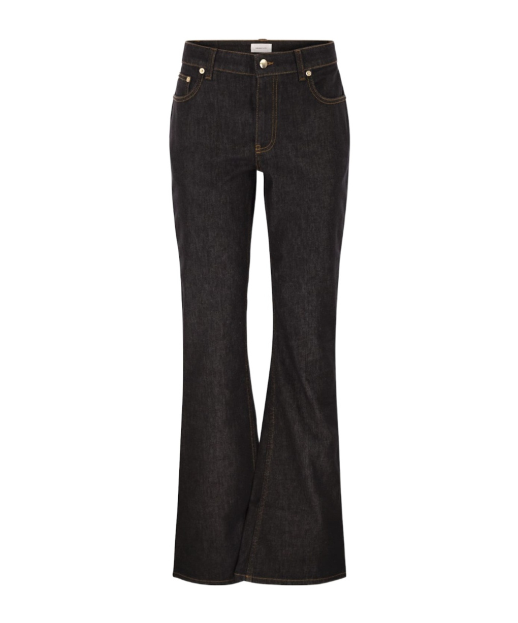 Fabiana Filippi 5-pocket Denim Trousers With Flare In Black