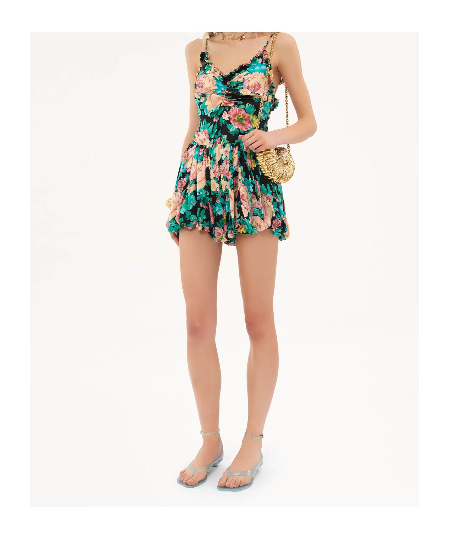 Chloé Pleated Shorts In Multicolor