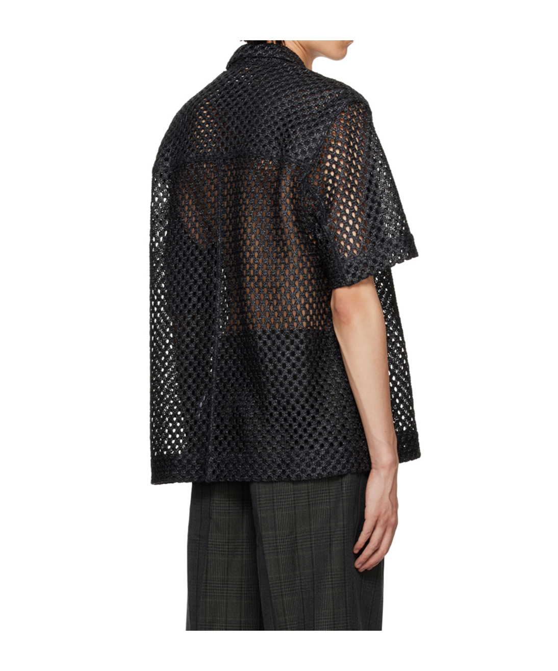 Shop Song For The Mute Perforated Zipped Shirt
