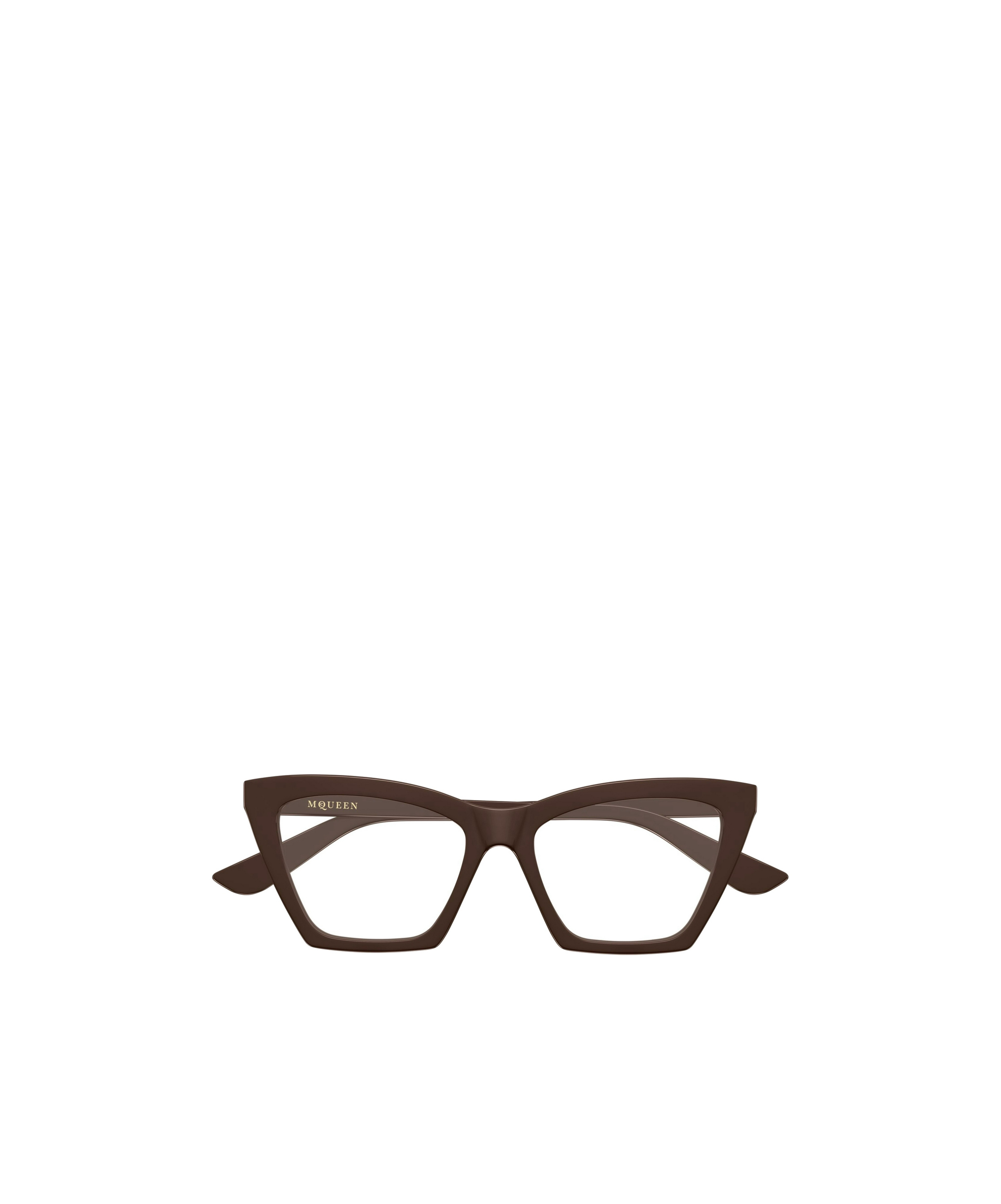 Alexander Mcqueen Eyewear Cat-eye Frame Glasses In Burgundy