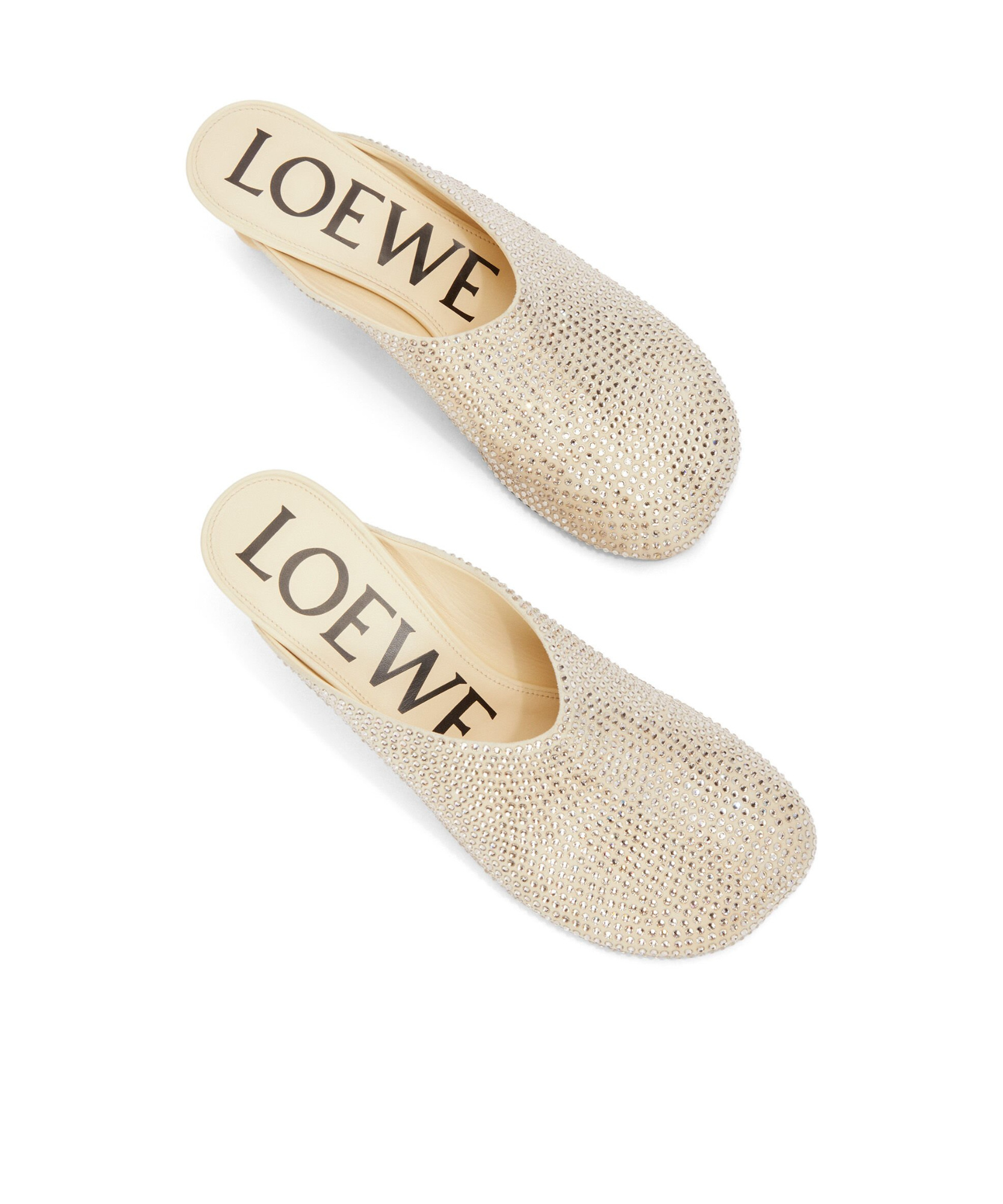 Loewe 45mm Toy Mules In Oat Milk